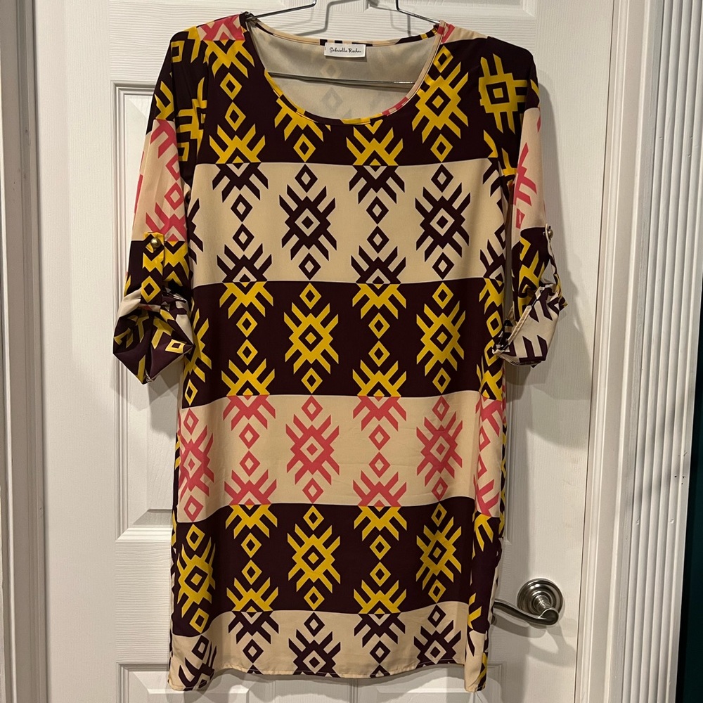 Gabriela Rocha boho 3/4 sleeve dress.